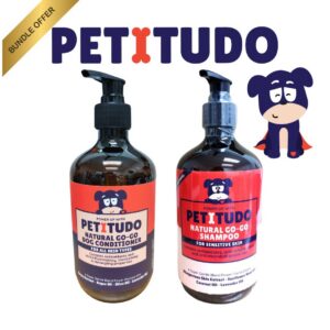 Bundle Deal. PETITUDO NATURAL GO-GO Dog Shampoo and Conditioner 500ml each