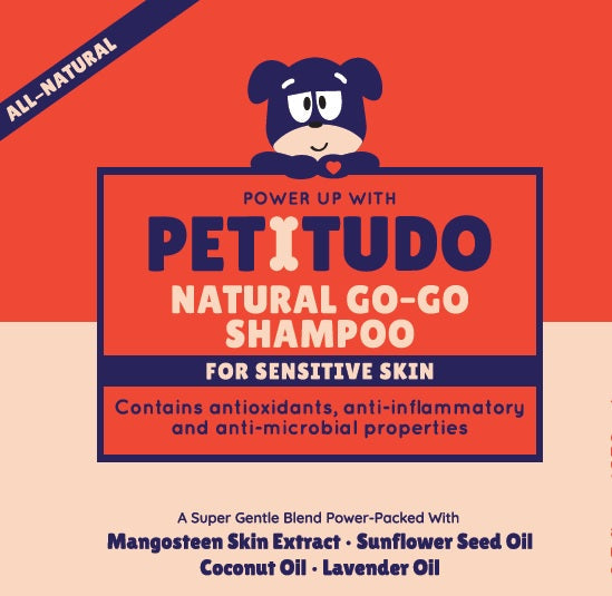 REFILL-PETITUDO NATURAL GO-GO Dog Shampoo for (Sensitive skin) 250ml - Image 3