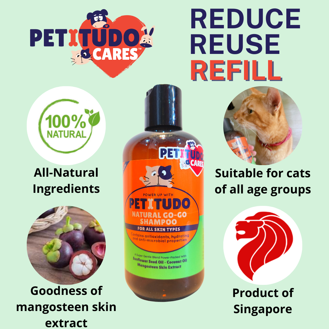 REFILL - PETITUDO NATURAL GO-GO Cat Shampoo 250ml